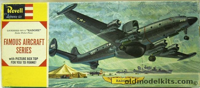 Revell 1/128 Lockheed WV-2 Radome Early Warning Aircraft - Famous Aircraft Series, H174-98 plastic model kit
